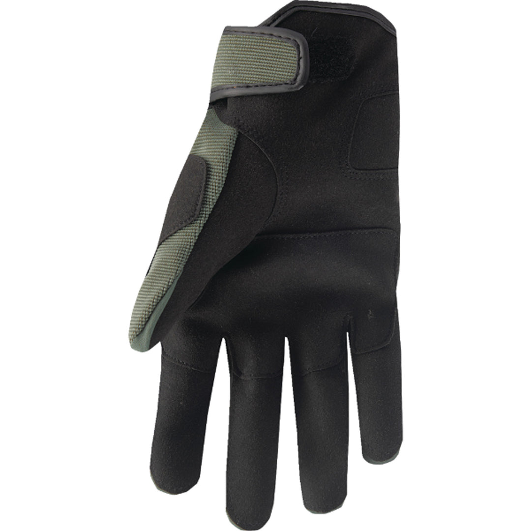 THOR Range Gloves Army/Orange - Palm View