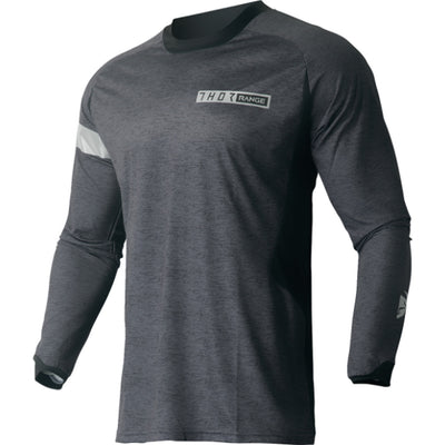 THOR Range Jersey Black/Gray - Front View