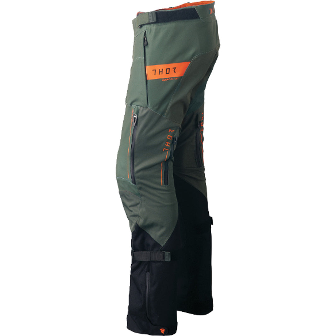THOR Range Pants Green/Black - Side View