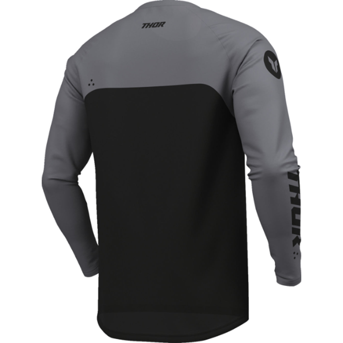 THOR RIDEMODE Menace Jersey Black - Rear Right Side View