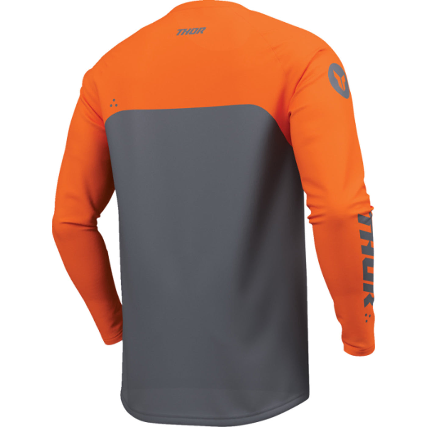 THOR RIDEMODE Menace Jersey Charcoal - Rear Right Side View