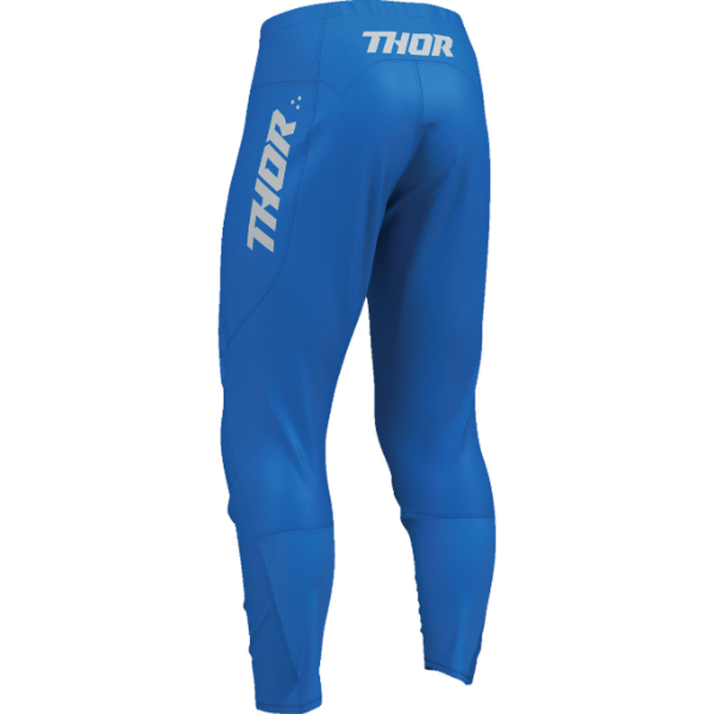 THOR RIDEMODE Menace Pants Blue - Rear Left Side View