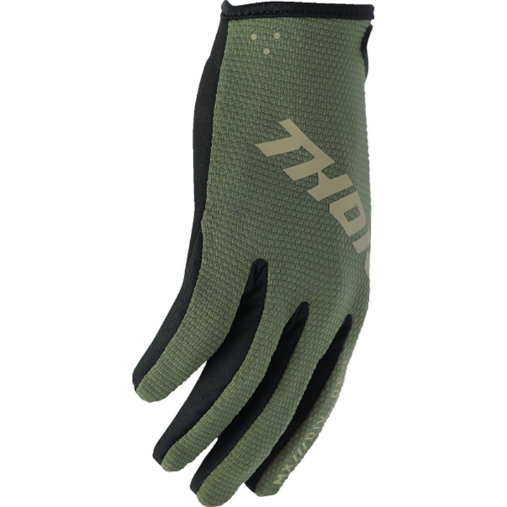 THOR RIDEMODE Static Gloves Camo - Side Back of Hand View