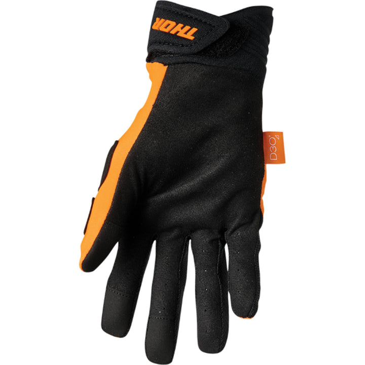 THOR Rebound Gloves Orange/Black - Palm View