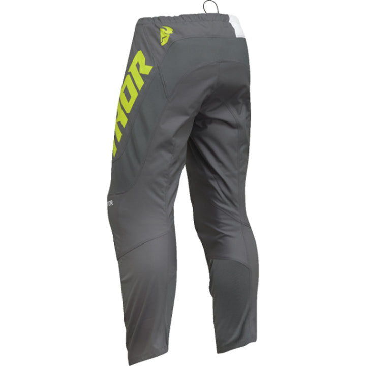 THOR Sector Checker Pants Gray/Acid - Rear View