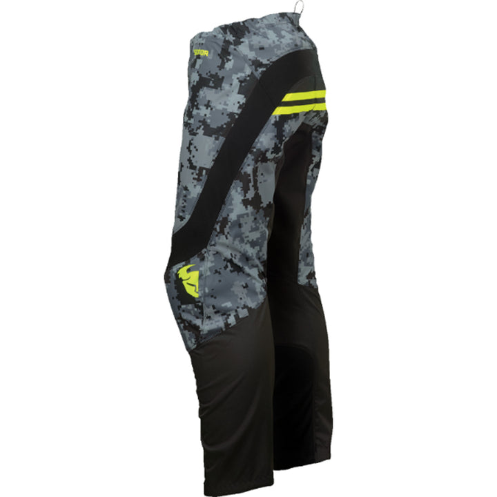 THOR Sector DIGI Pants Black/Camo - Side View
