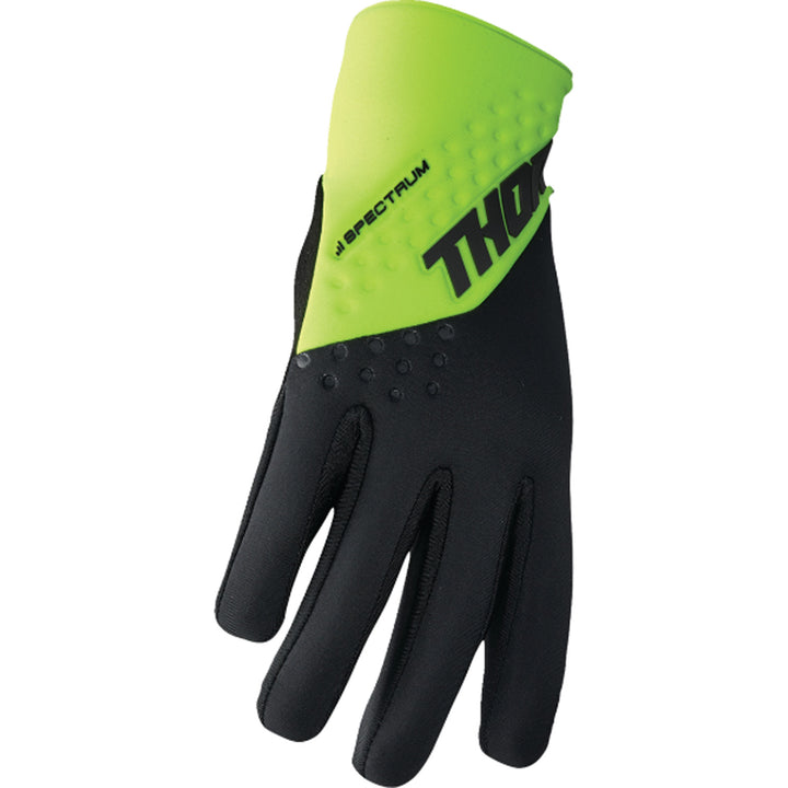 THOR Spectrum Cold Weather Gloves Acid/Black - Side Back of Hand View