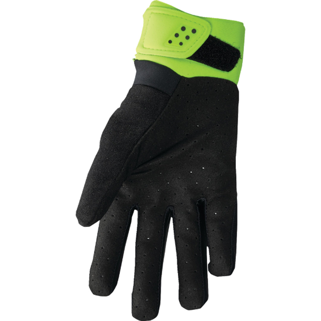 THOR Spectrum Cold Weather Gloves Acid/Black - Palm View