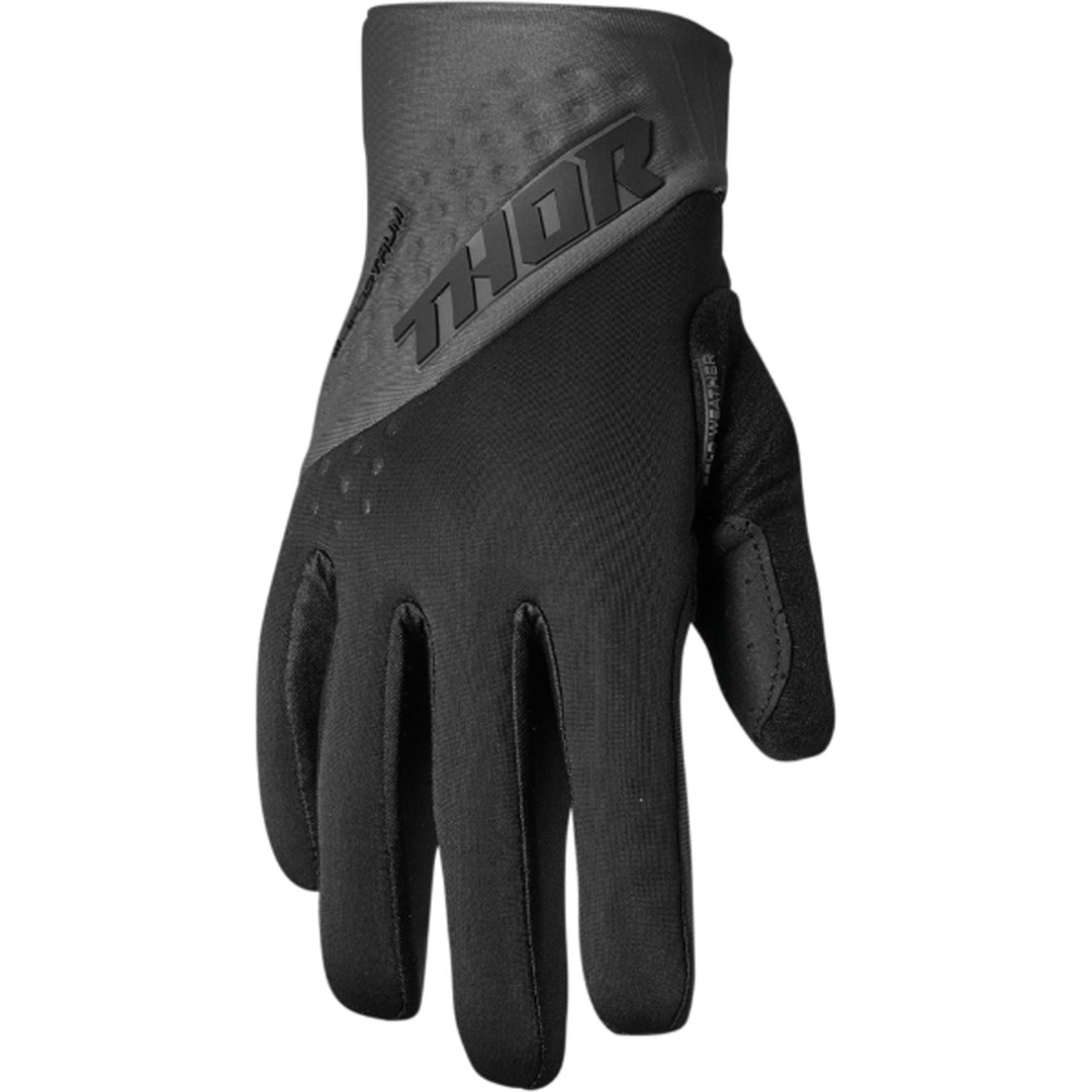 THOR Spectrum Cold Weather Gloves Black/Charcoal - Back of Hand View