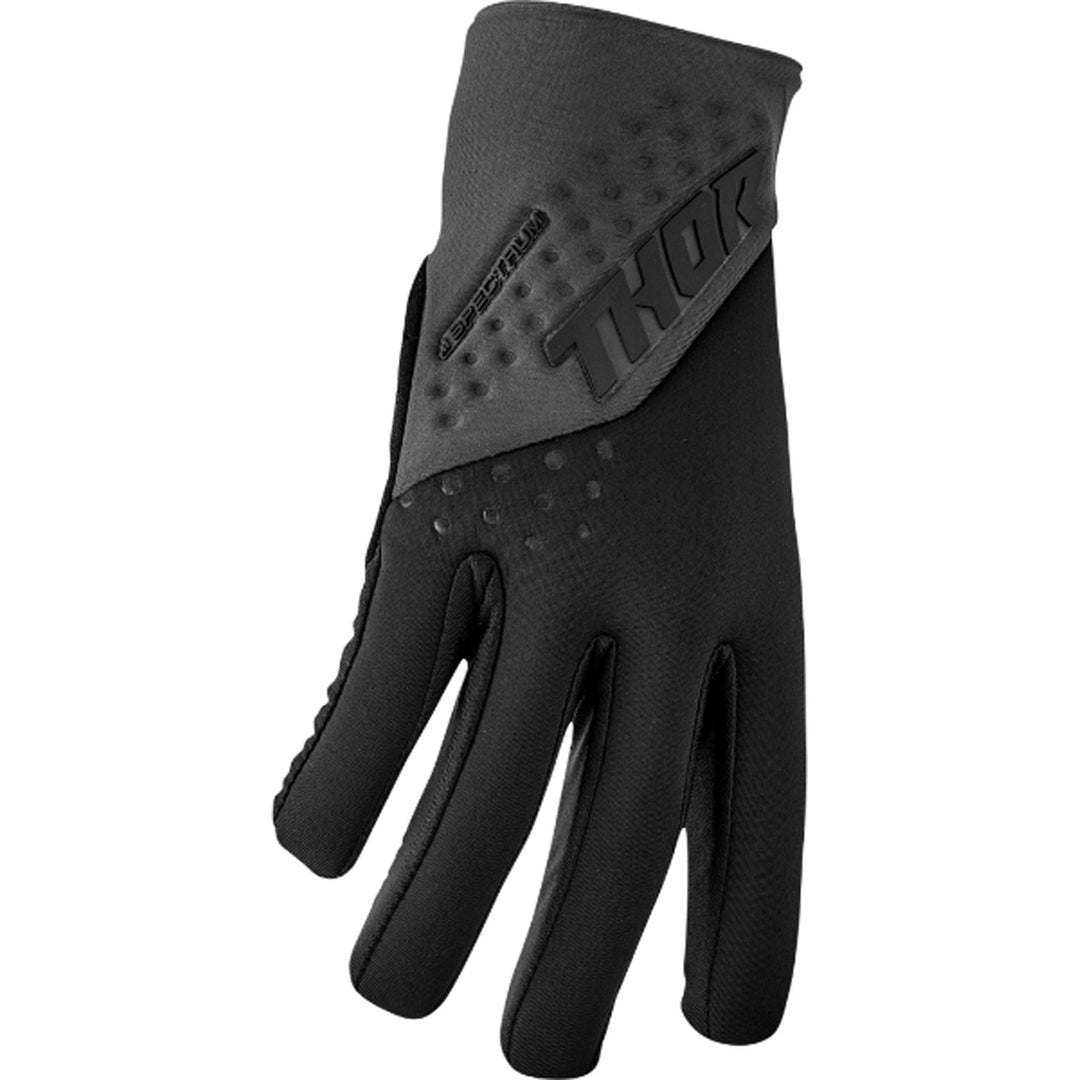 THOR Spectrum Cold Weather Gloves Black/Charcoal - Side Back of Hand View