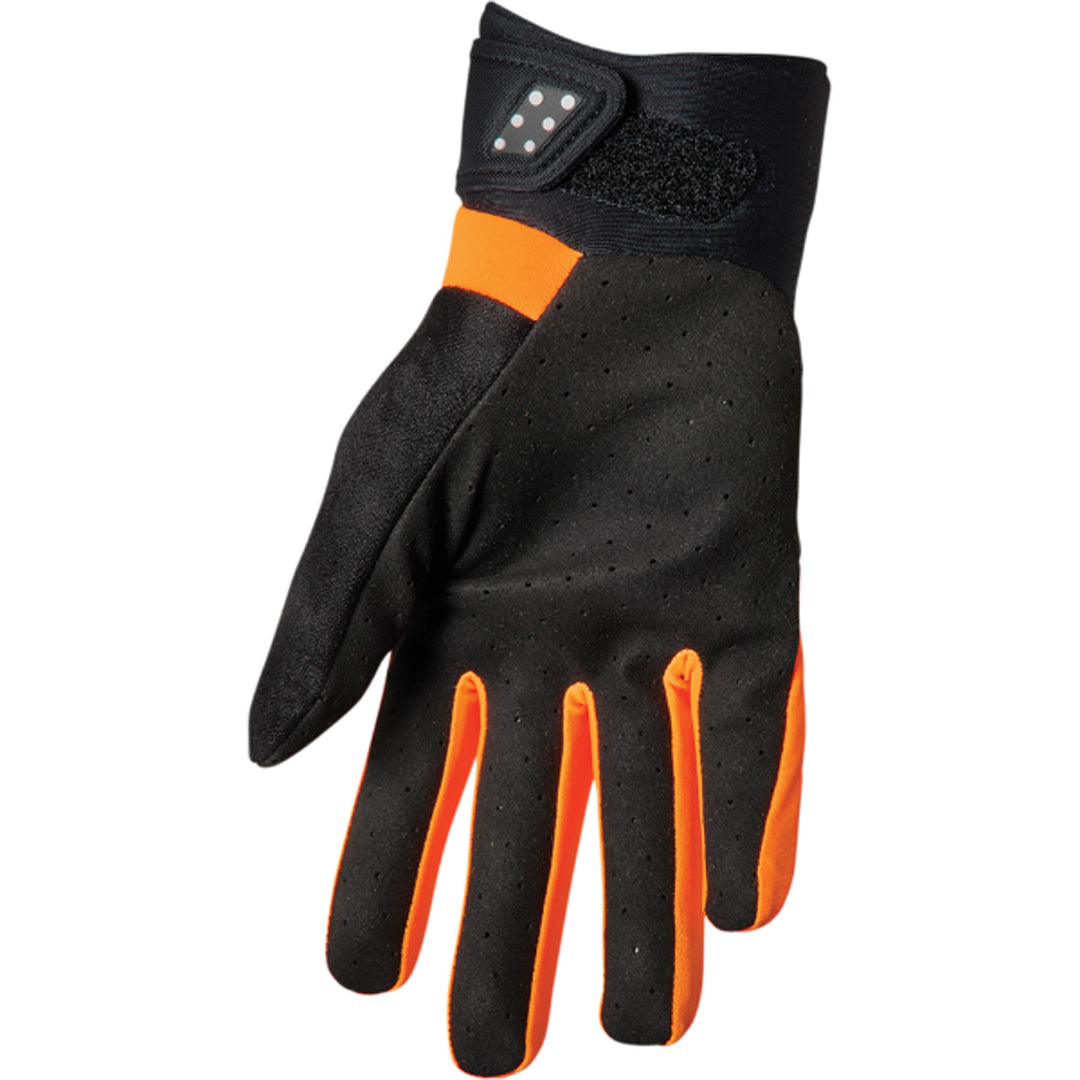 THOR Spectrum Cold Weather Gloves Orange/Black - Palm View