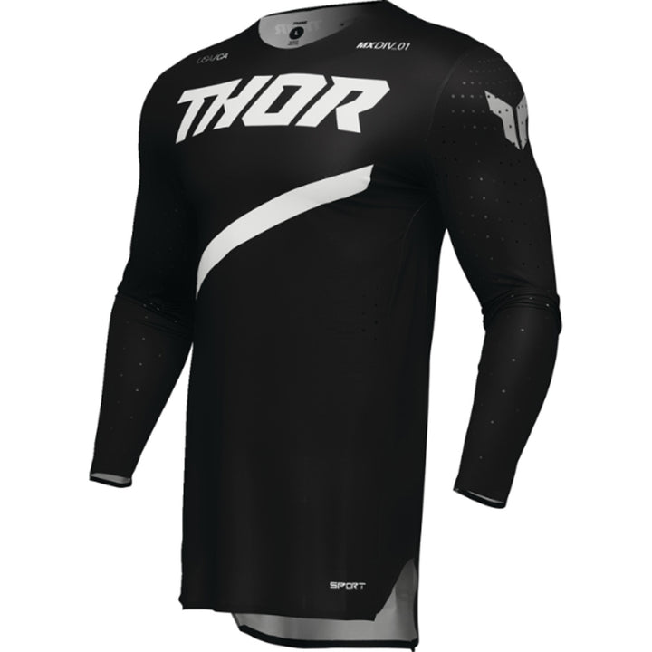 THOR SPORTMODE Brave Jersey Black - Front Left Side View