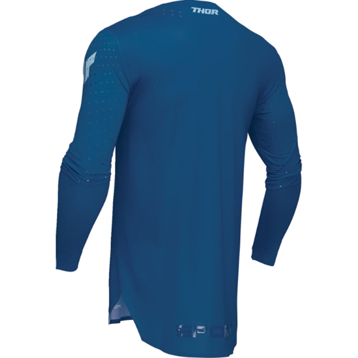 THOR SPORTMODE Brave Jersey Blue - Rear Left Side View