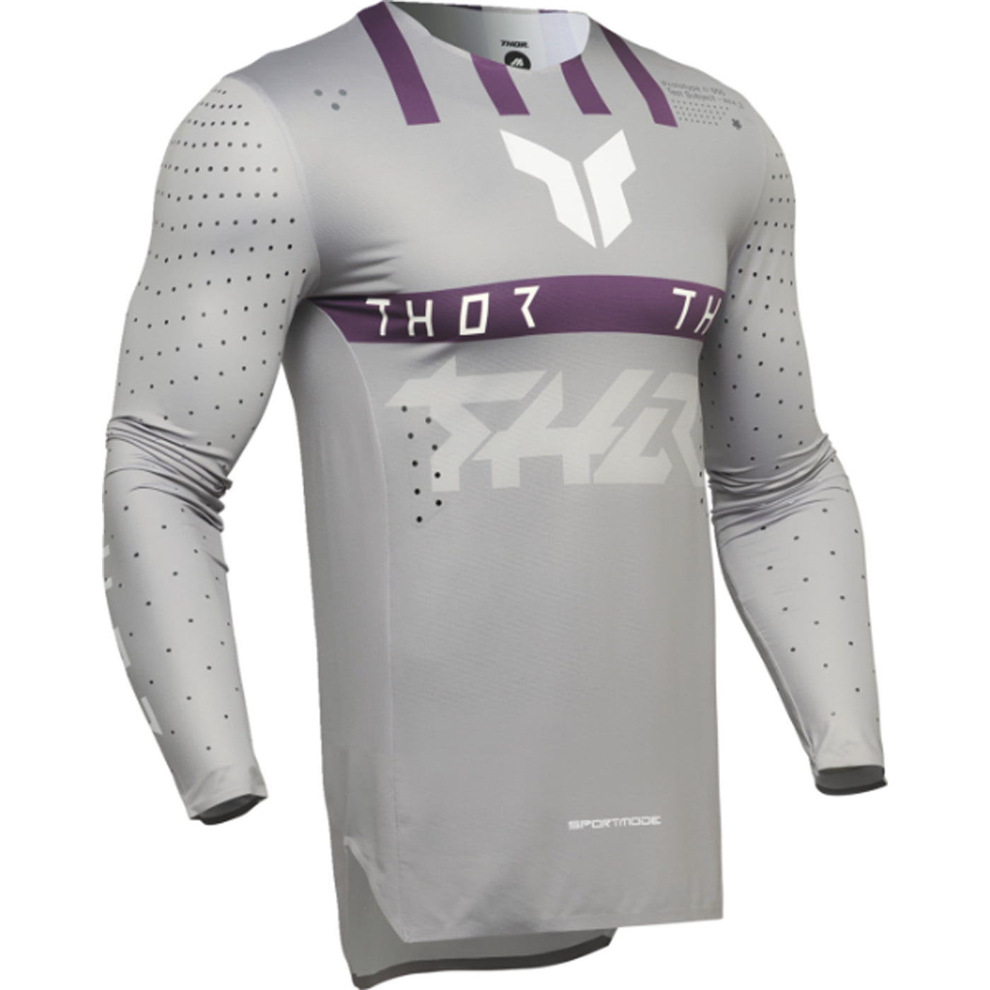 THOR SPORTMODE Flite Jersey Gray/Purple - Front View