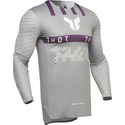 THOR SPORTMODE Flite Jersey Gray/Purple - Front View