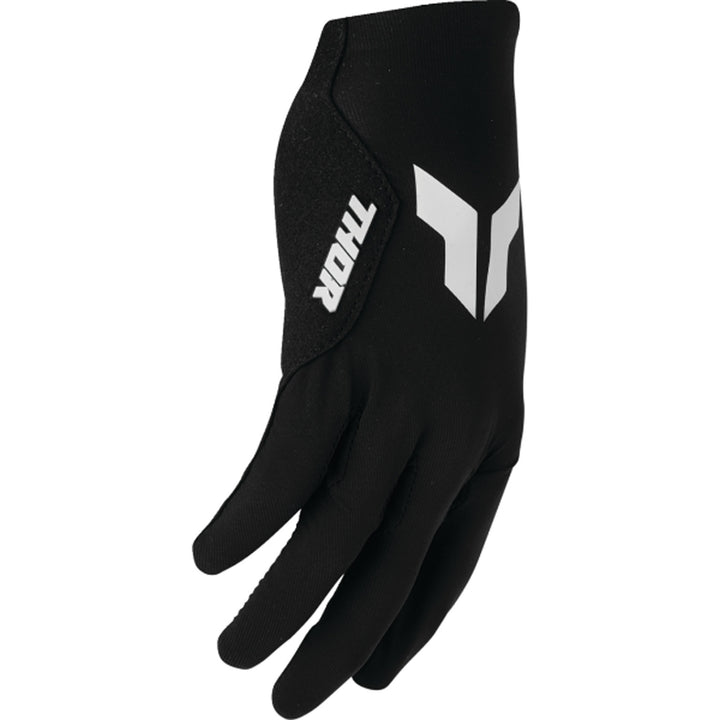 THOR SPORTMODE Iconic Gloves Black - Side Back of Hand View