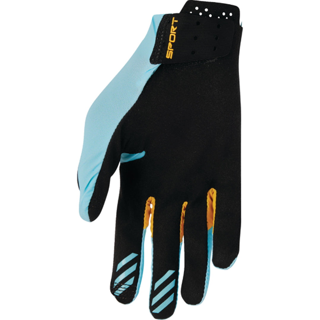 THOR SPORTMODE Iconic Gloves Blue - Palm View
