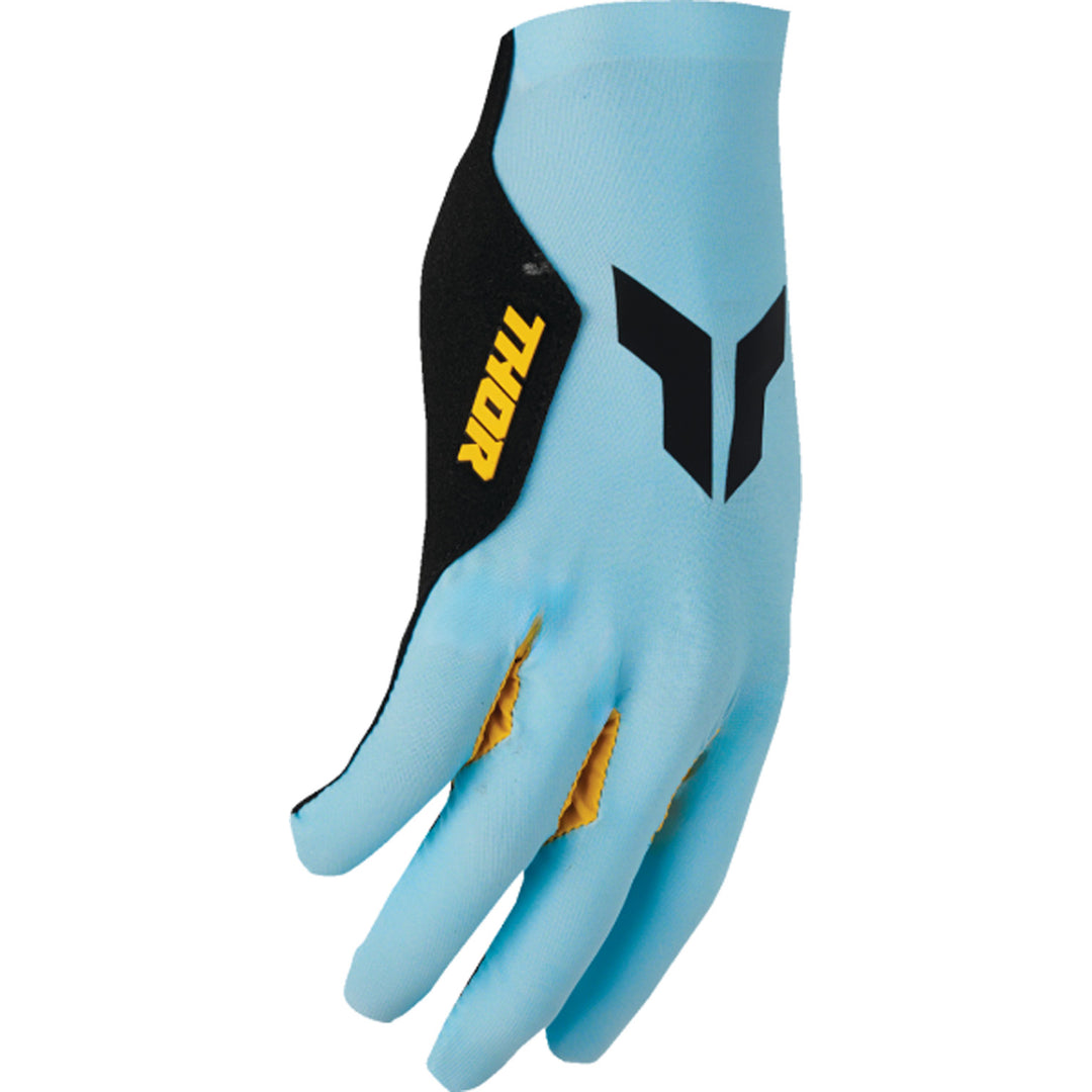 THOR SPORTMODE Iconic Gloves Blue - Side Back of Hand View