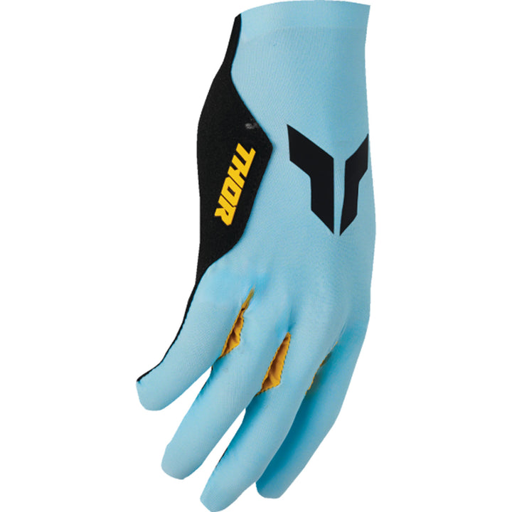 THOR SPORTMODE Iconic Gloves Blue - Side Back of Hand View