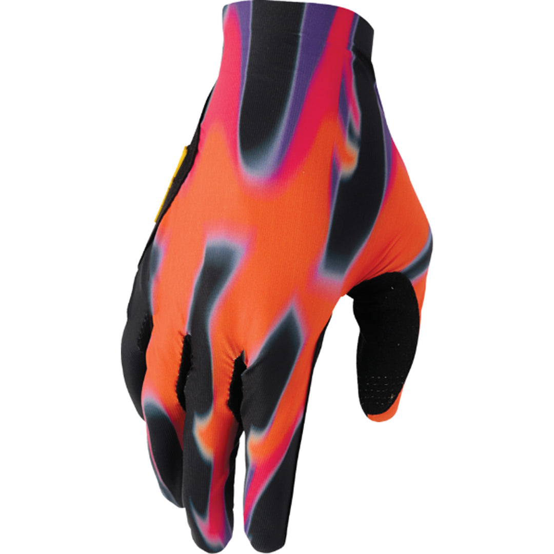 THOR SPORTMODE Inferno Gloves Orange/Purple - Back of Hand View