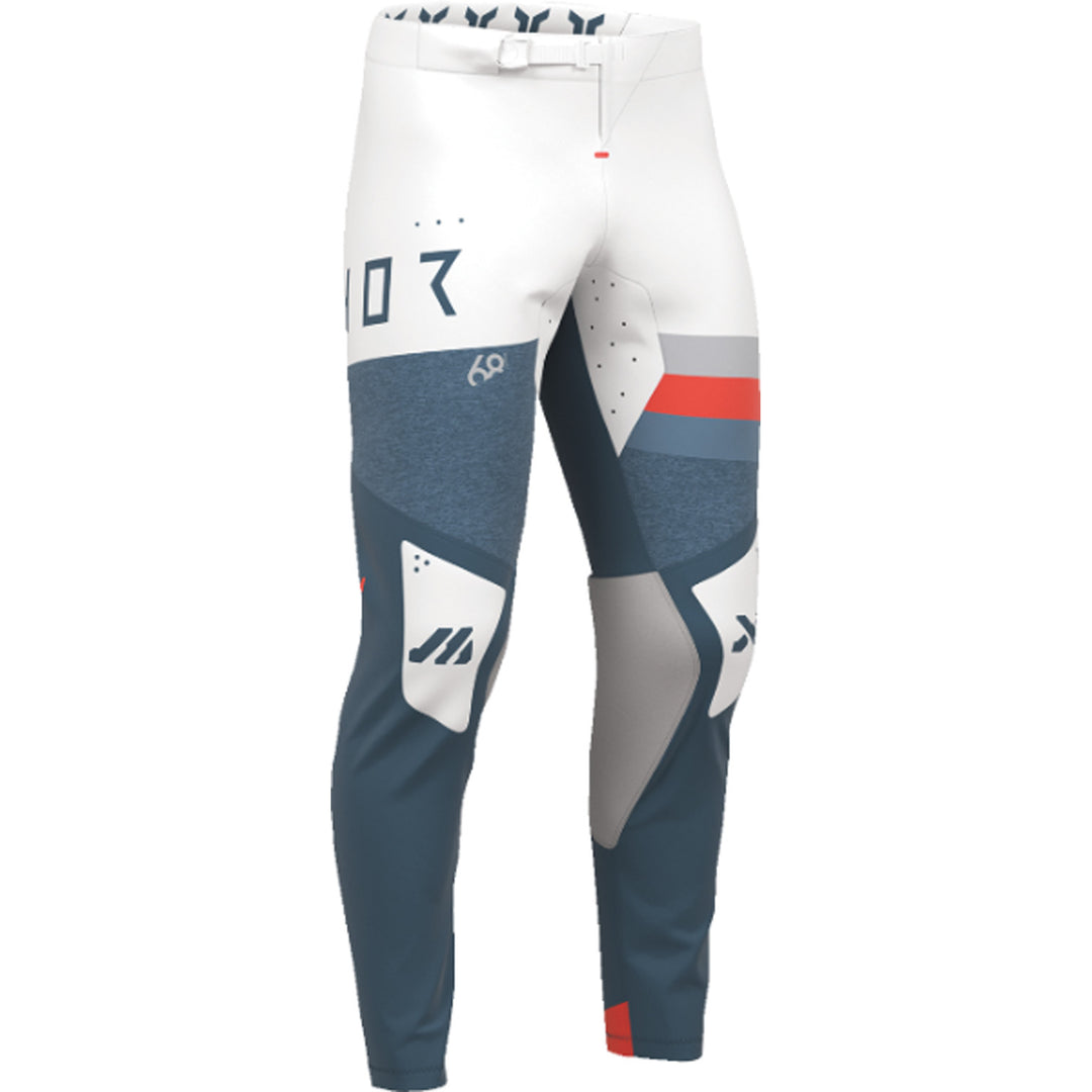 THOR SPORTMODE League Pants Blue/White - Front Right Side View