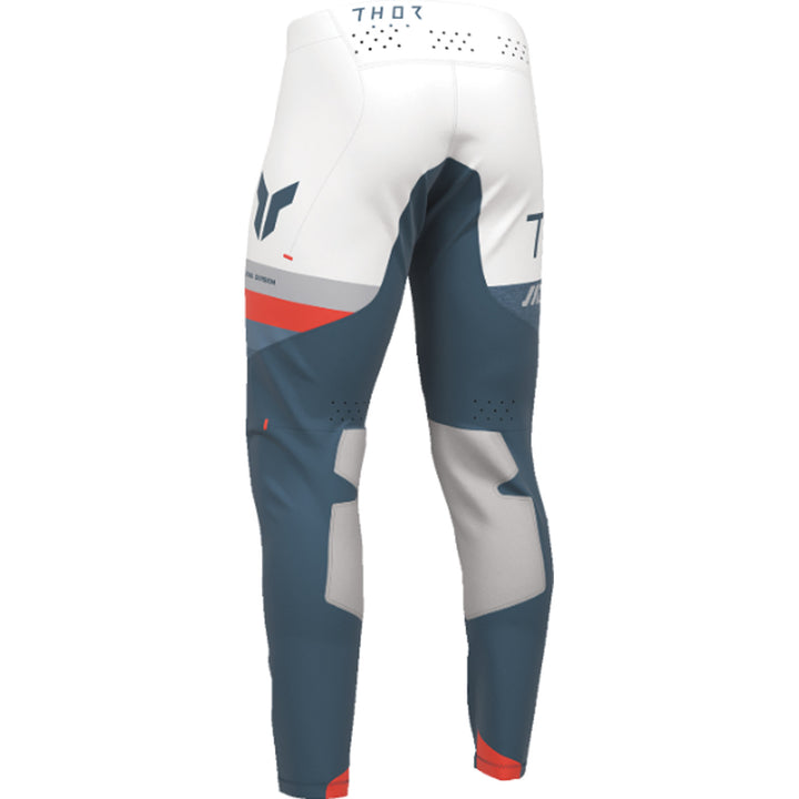 THOR SPORTMODE League Pants Blue/White - Rear Left Side View