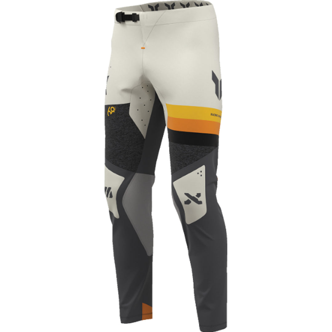 THOR SPORTMODE League Pants Charcoal/Vintage White - Front Left Side View