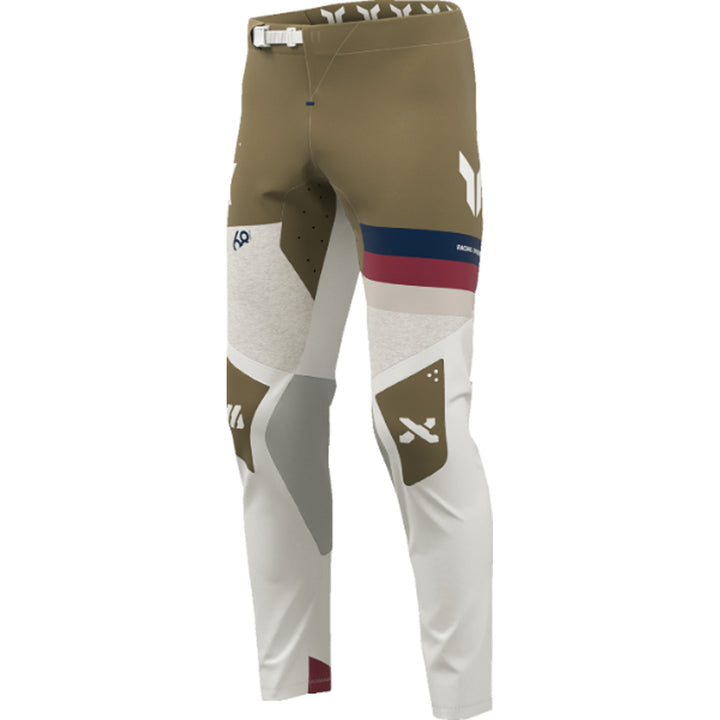 THOR SPORTMODE League Pants White/Copper - Front Left Side View