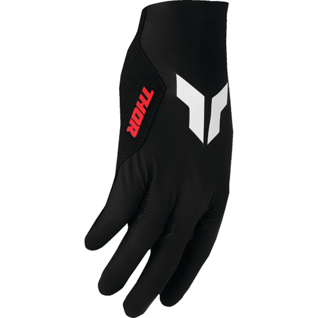 THOR SPORTMODE Riot Gloves Black - Side Back of Hand View