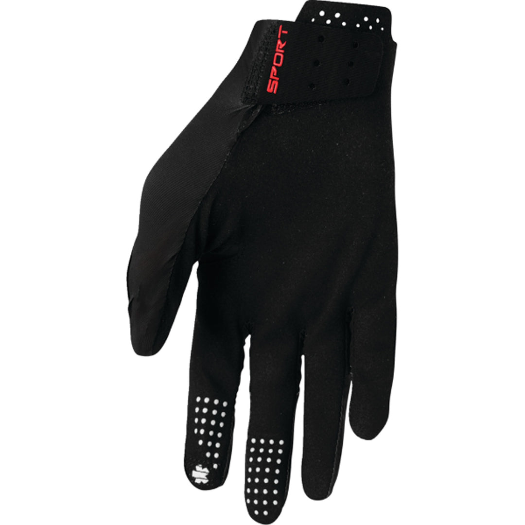 THOR SPORTMODE Riot Gloves Black - Palm View