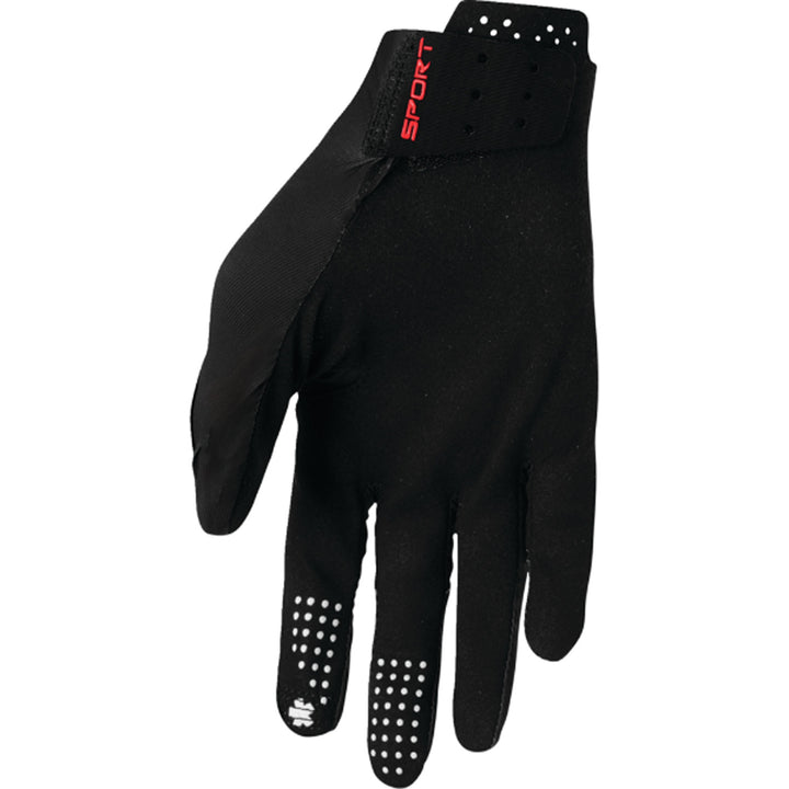 THOR SPORTMODE Riot Gloves Black - Palm View