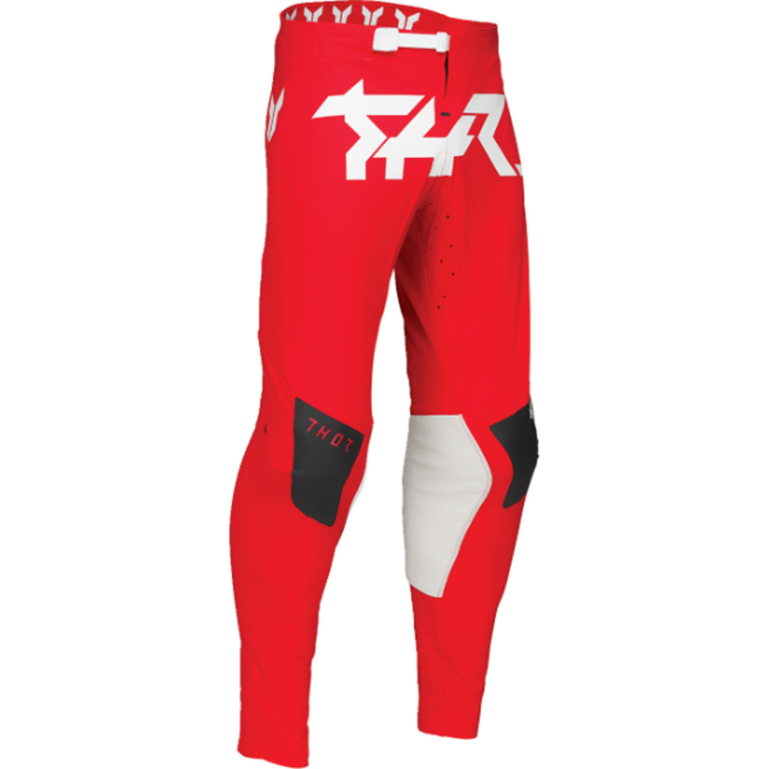 THOR SPORTMODE Riot Pants Black/Red - Front Right Side View