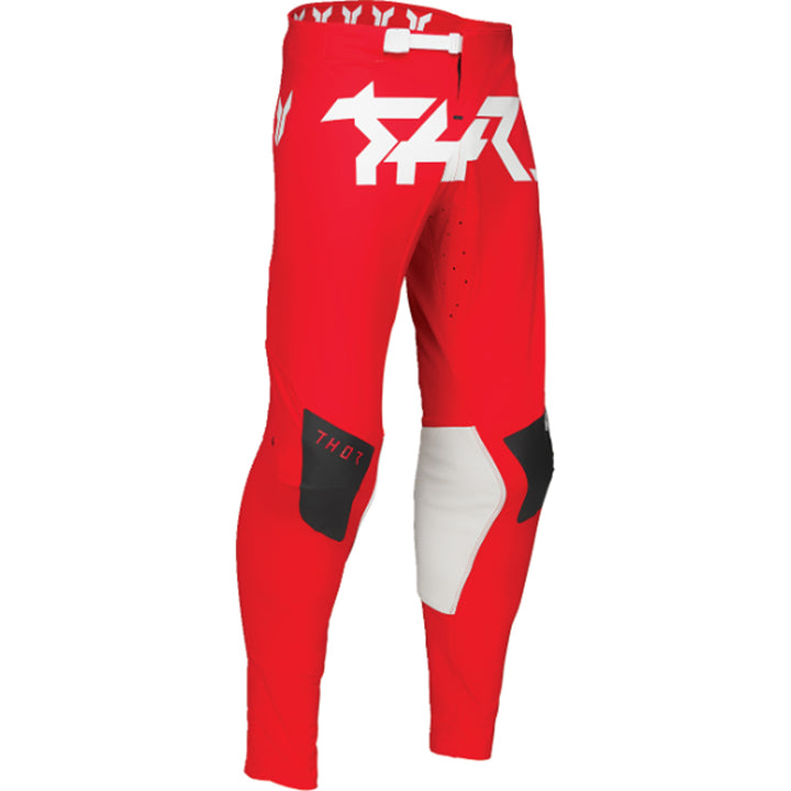 THOR SPORTMODE Riot Pants Black/Red - Front Right Side View
