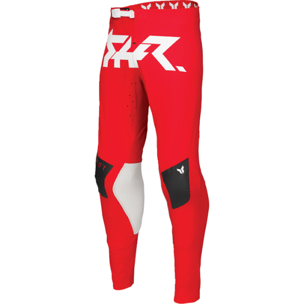 THOR SPORTMODE Riot Pants Black/Red - Front Left Side View