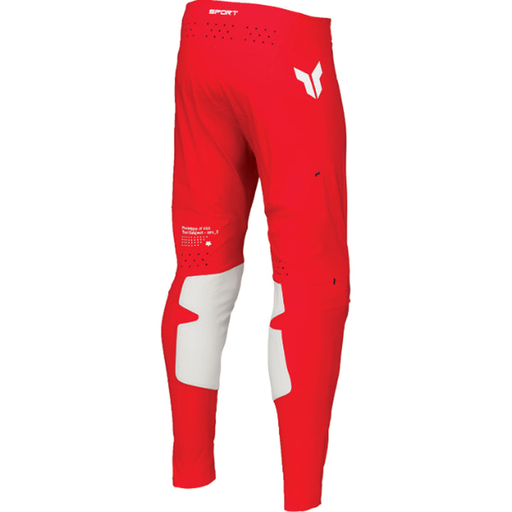 THOR SPORTMODE Riot Pants Black/Red - Rear Right Side View