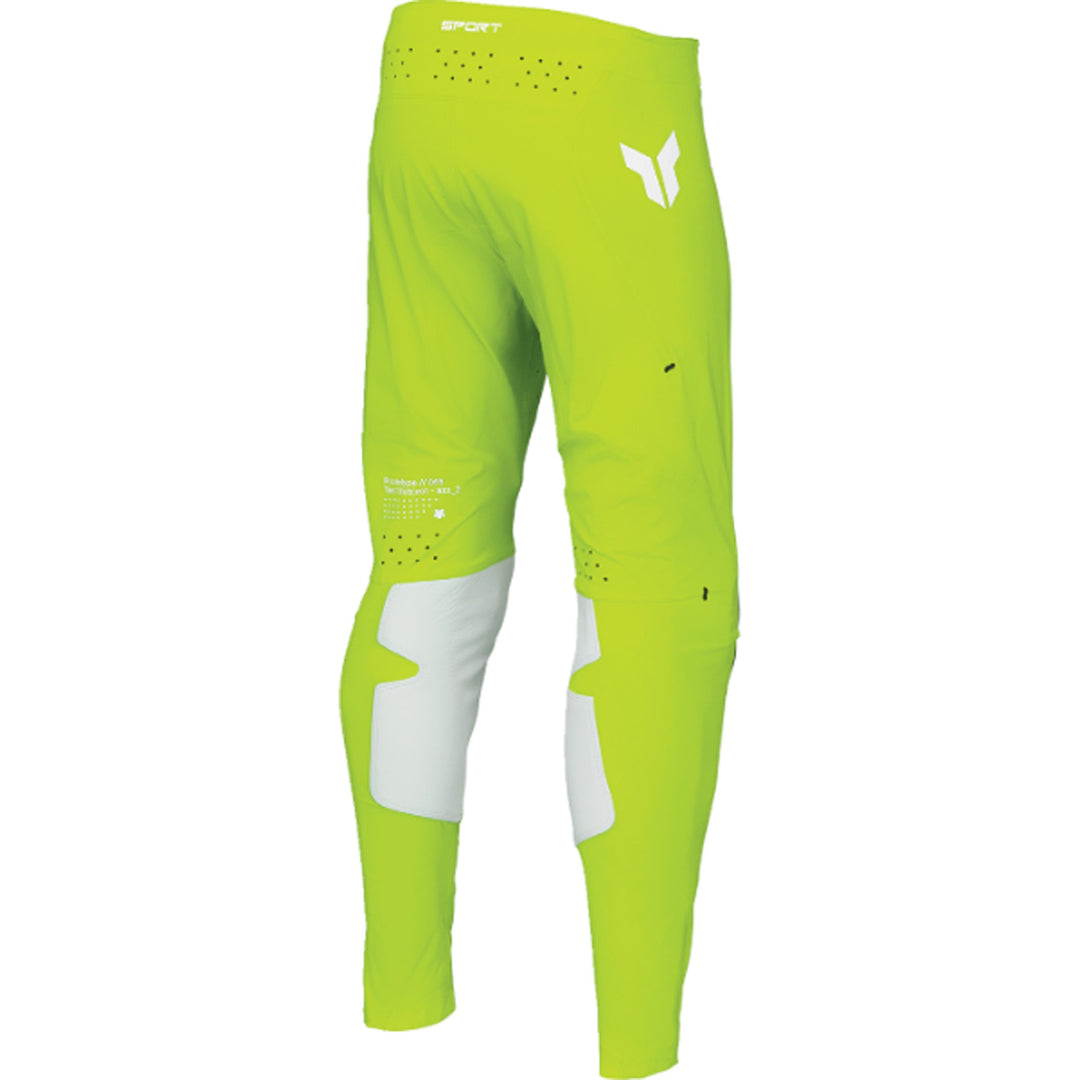 THOR SPORTMODE Riot Pants White/Acid - Rear Right Side View