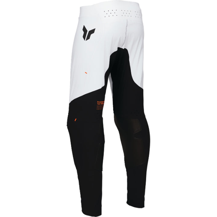 THOR SPORTMODE Rogue Pants White/Orange - Rear Left Side View
