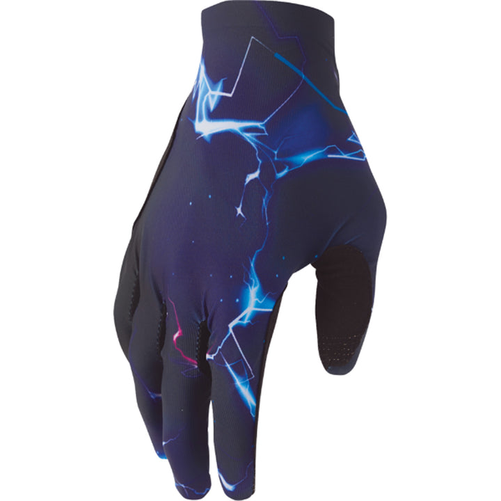 THOR SPORTMODE Surge Gloves Black/Blue - Back of Hand View