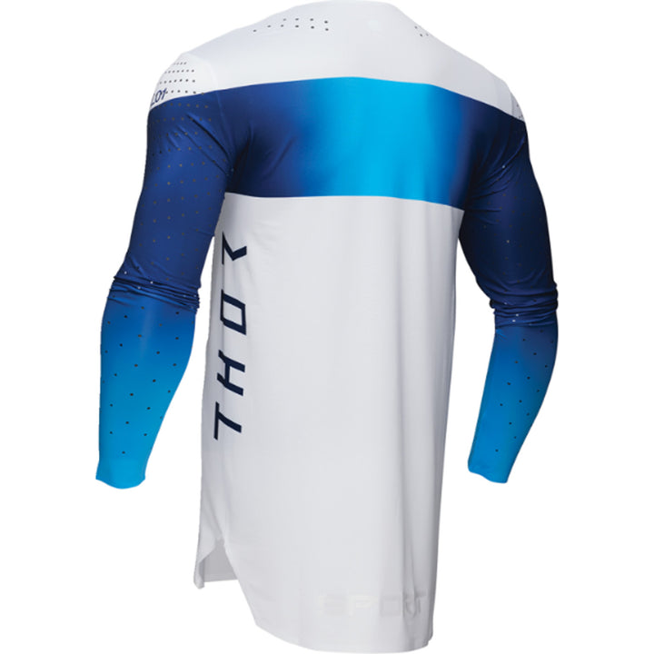 THOR SPORTMODE Strike Jersey Navy - Rear Left Side View