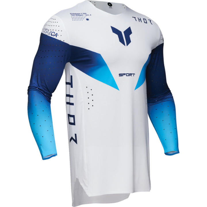 THOR SPORTMODE Strike Jersey Navy - Front Right Side View