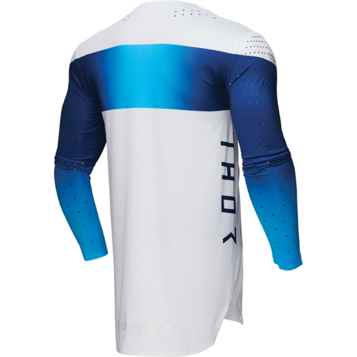 THOR SPORTMODE Strike Jersey Navy - Rear Right Side View