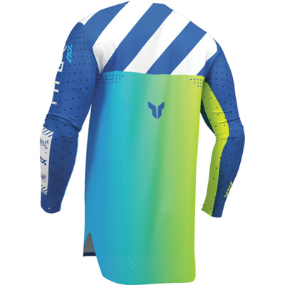 THOR SPORTMODE Synth Jersey Blue - Rear Left Side View