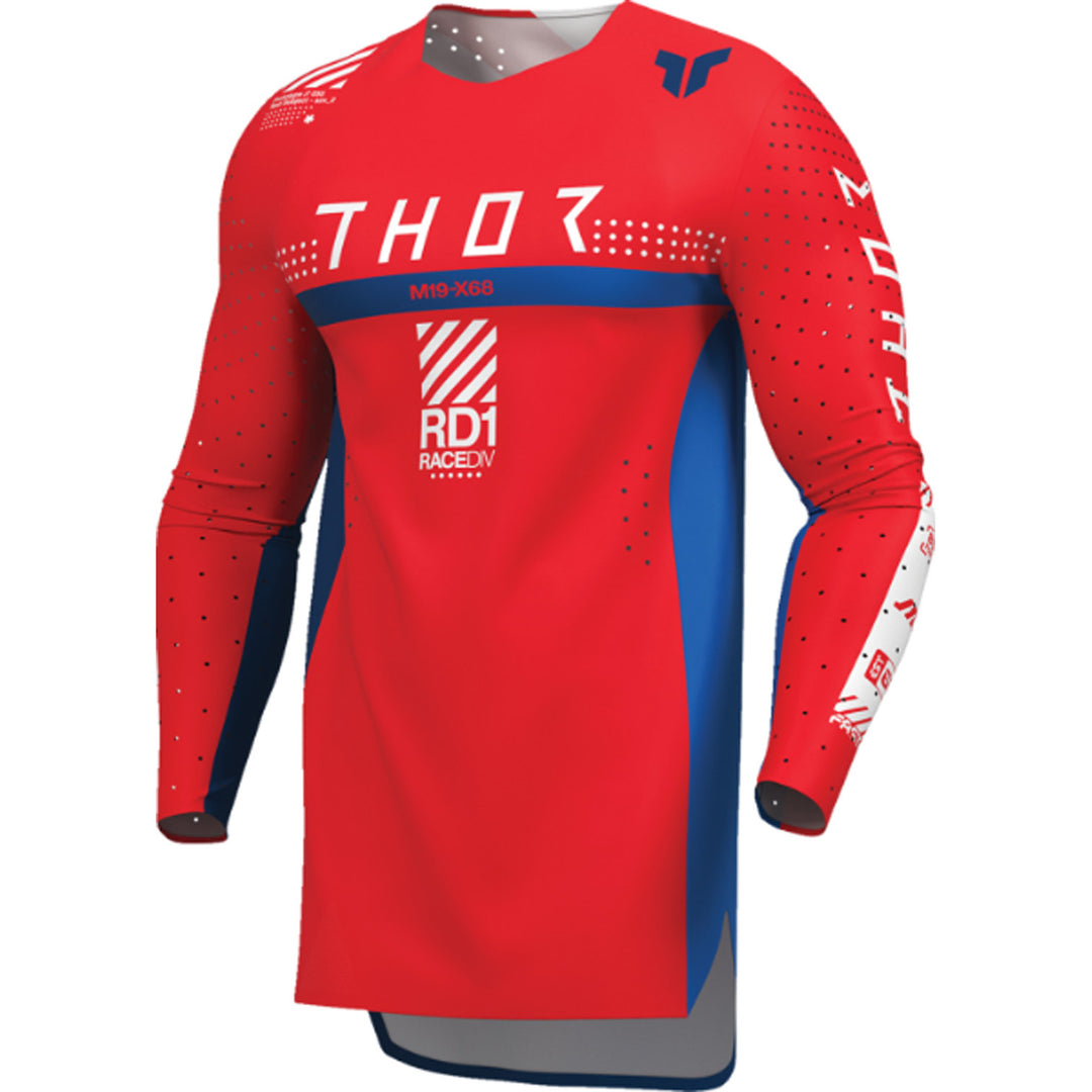THOR SPORTMODE Synth Jersey Red - Front Left Side View