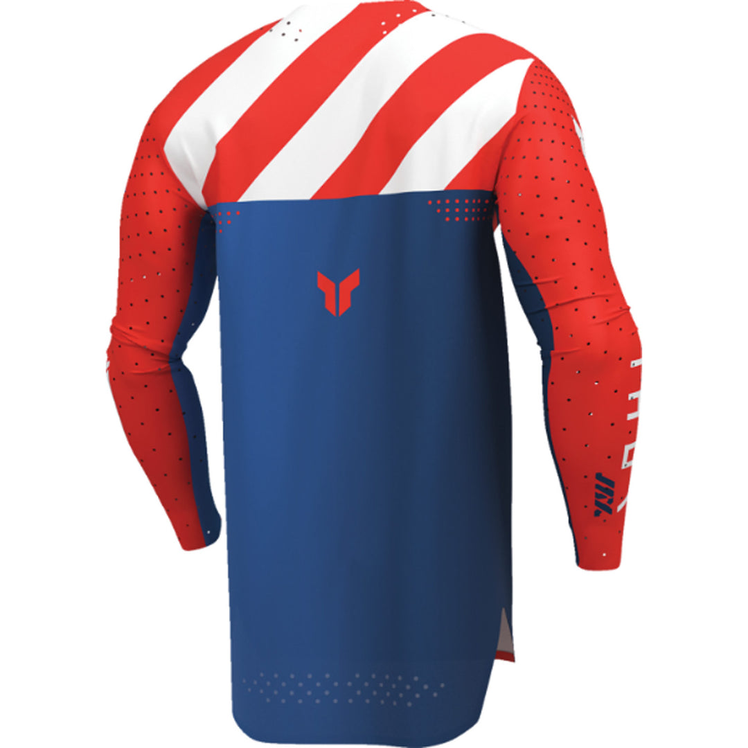THOR SPORTMODE Synth Jersey Red - Rear Right Side View