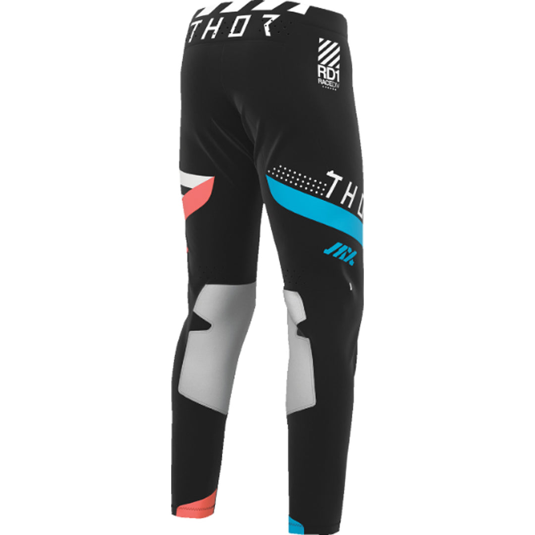 THOR SPORTMODE Synth Pants Black - Rear Right Side View