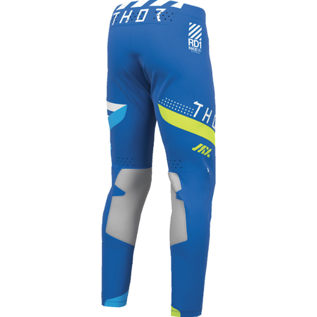 THOR SPORTMODE Synth Pants Blue - Rear Right Side View