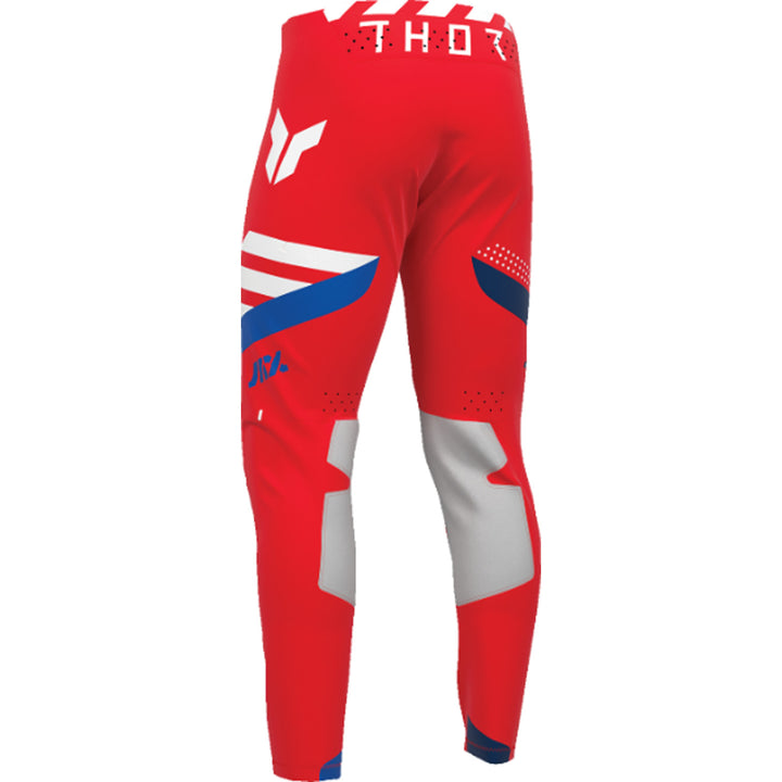 THOR SPORTMODE Synth Pants Red - Rear Left Side View