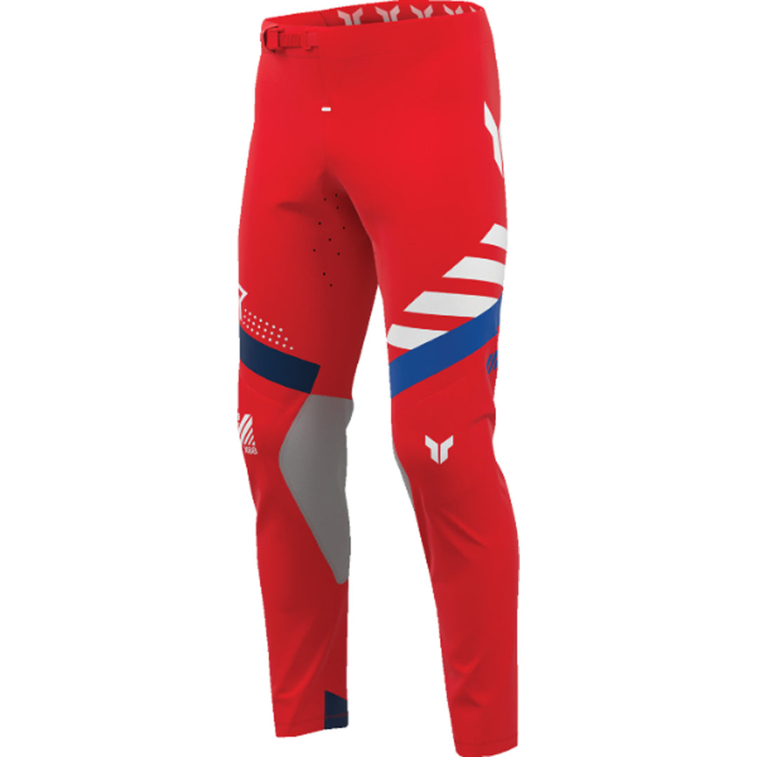 THOR SPORTMODE Synth Pants Red - Front Left Side View