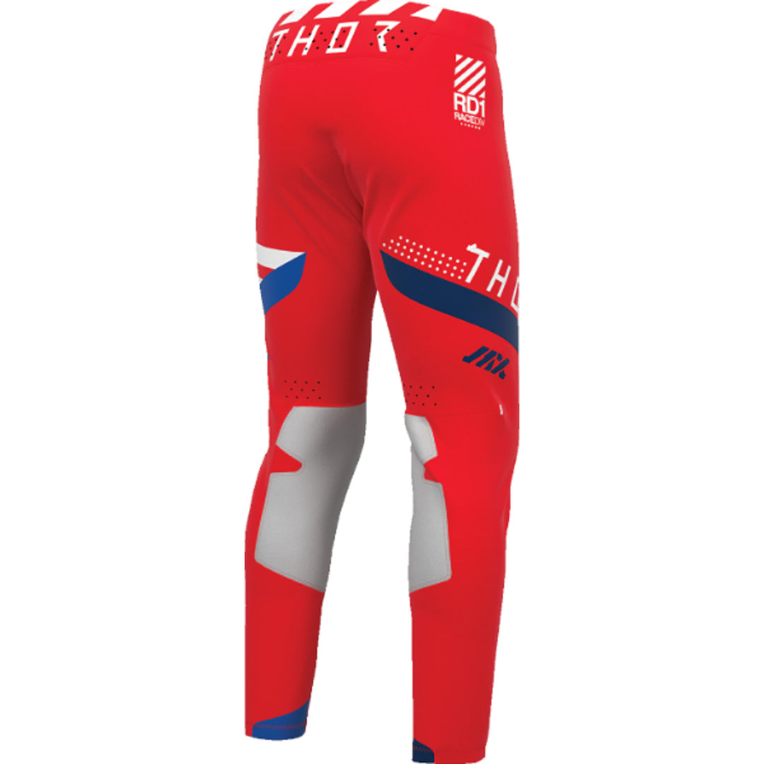 THOR SPORTMODE Synth Pants Red - Rear Right Side View