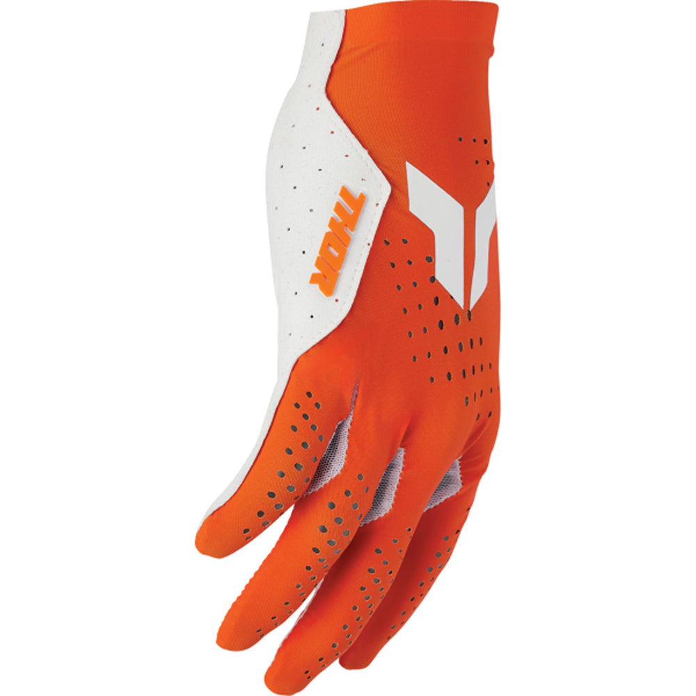 THOR SPORTMODE Vented Gloves Orange - Side Back of Hand View